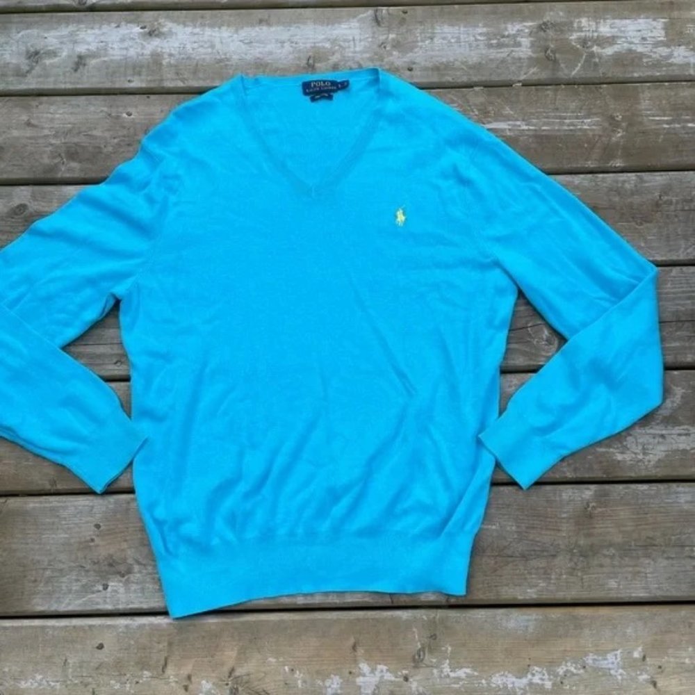 Polo Pima cotton sweater size L